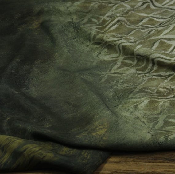 Print cupra fabric, Floral cupro fabric by the yard