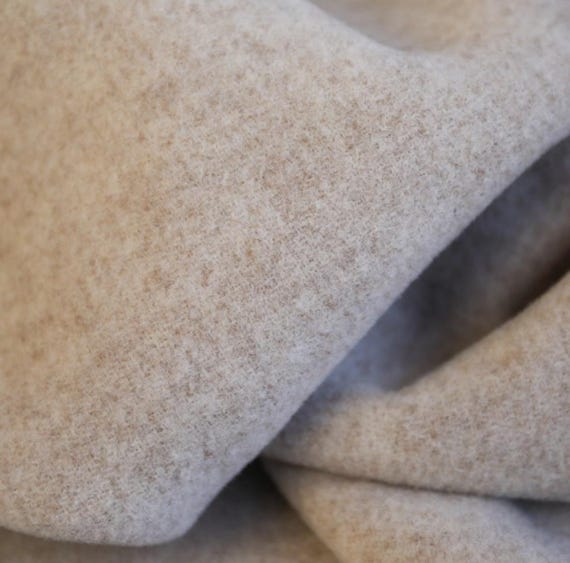 Double Sided wool fabric by the yard