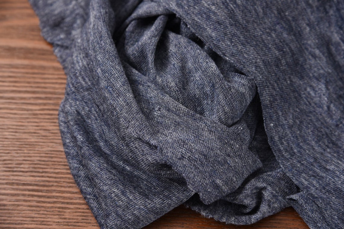 Japanese fabric Knit linen jersey fabric by the yard Etsy