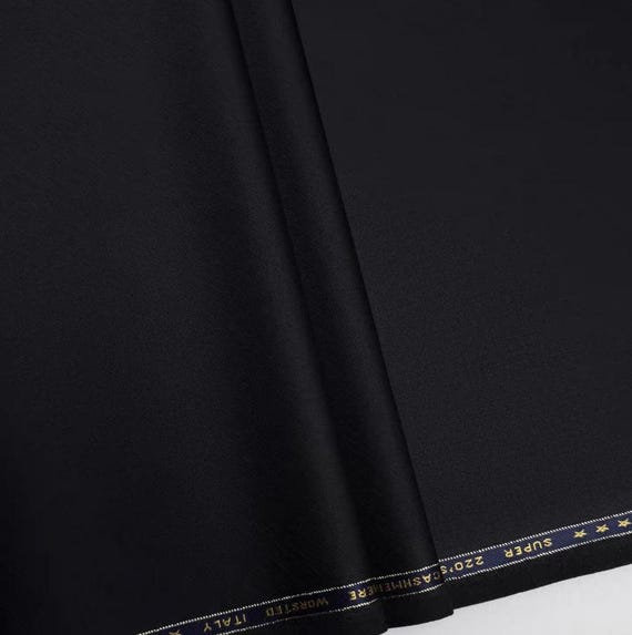 Worsted Wool fabric by the yard SUITING Fabric