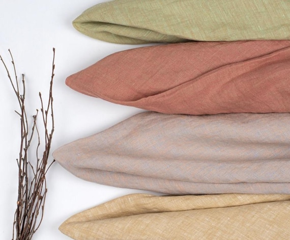 Yarn dyed linen fabric by the yard