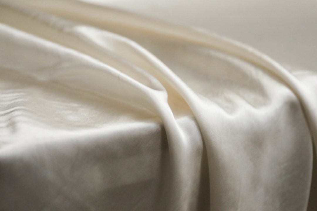 Ivory Triacetate Fabric by the Yard Etsy