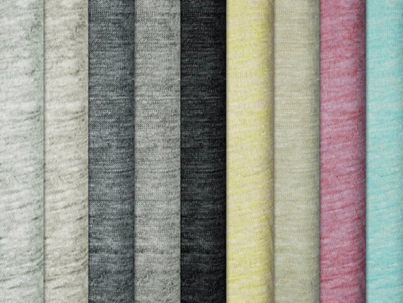 Knit linen fabric by the yard
