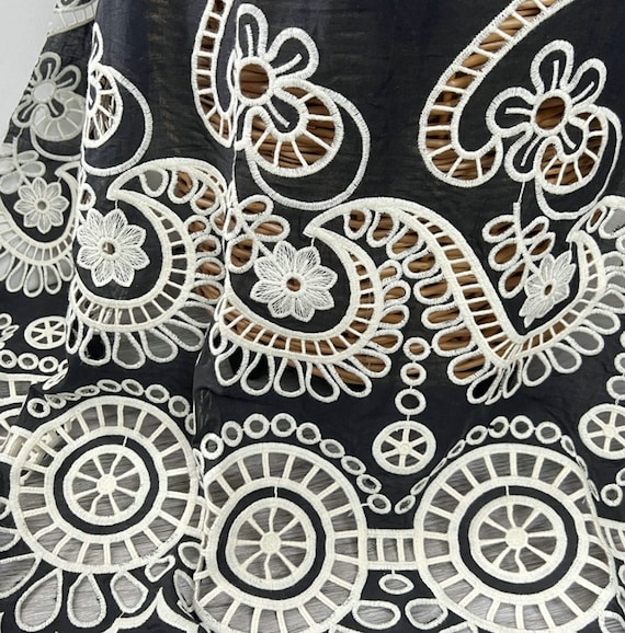 Embroidery cotton fabric By the yard