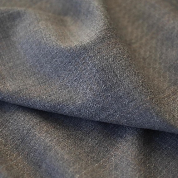 Plaid jacquard worsted wool fabric by the yard