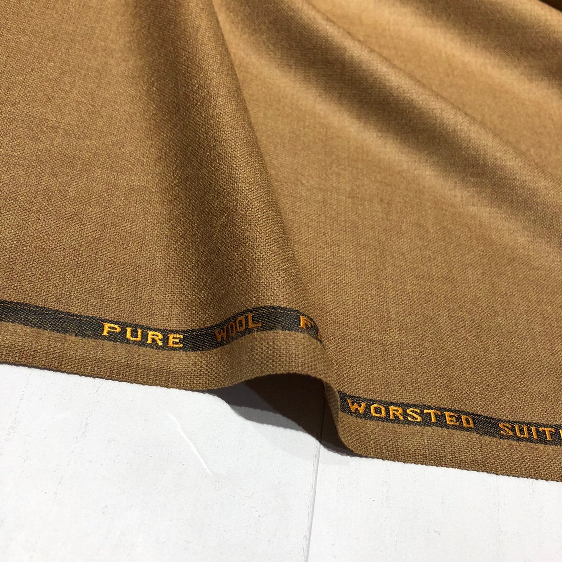 Worsted wool fabric by the yard Etsy