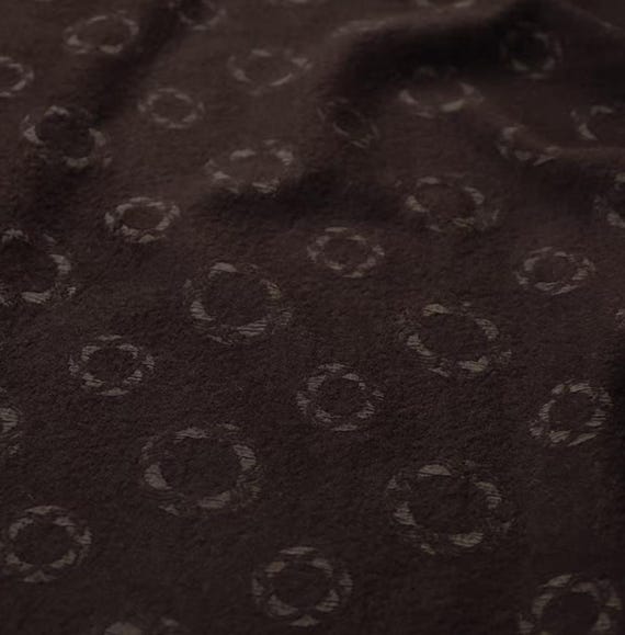 Jacquard Wool fabric by the yard