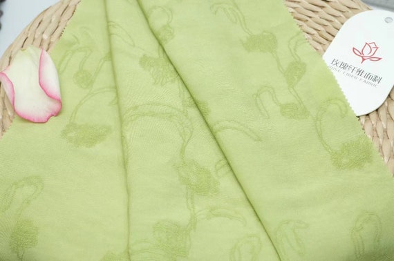 Jacquard rose fiber viscose fabric by the yard