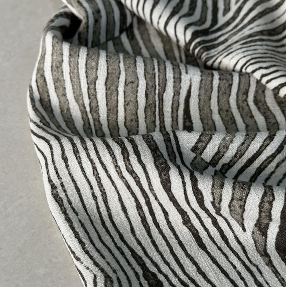 Print linen fabric by the yard
