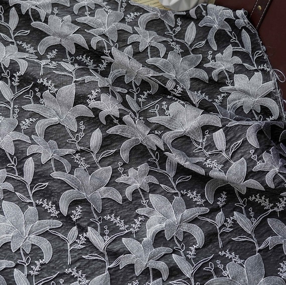 Jacquard brocade fabric by the yard