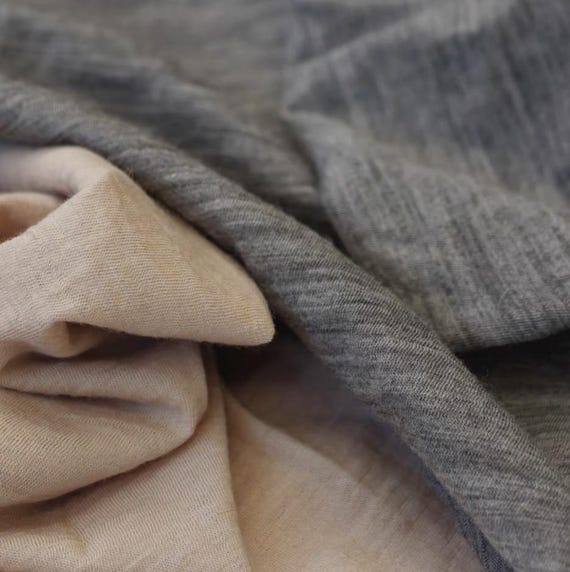 Knit Wool fabric by the yard