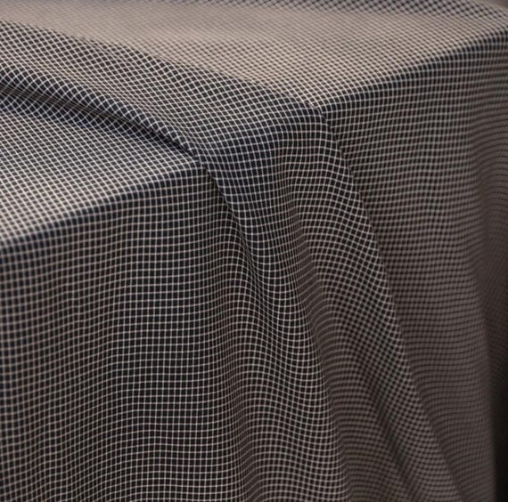 Plaid viscose fabric by the yard
