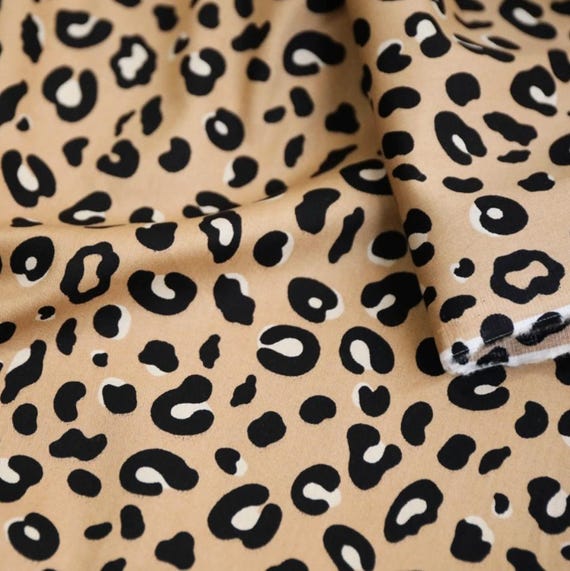 Cheetah Leopard Animal Print cotton fabric by the yard
