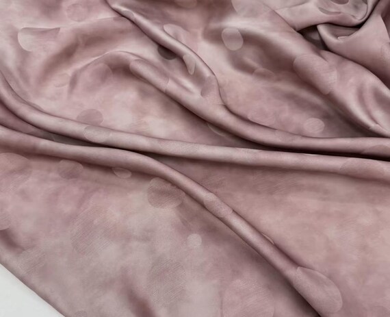Jacquard cupro fabric by the yard