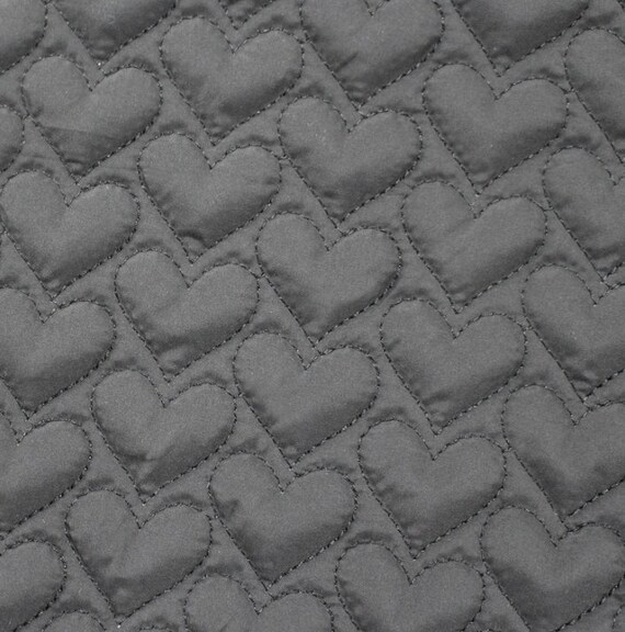 Embroidered Textured quilted padded fabric by the yard