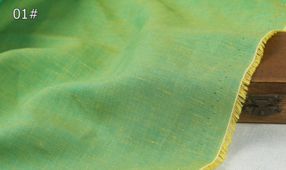 Iridescent linen fabric by the yard