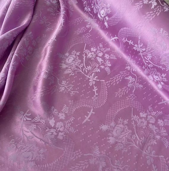 Multi Color Options Jacquard silk fabric by the yard