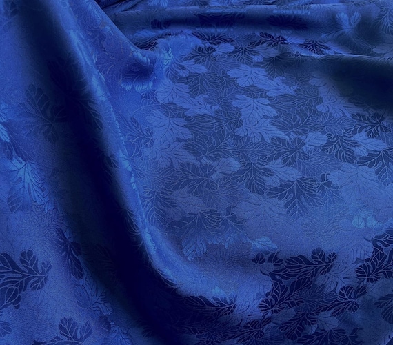Multi Color Options Jacquard silk fabric by the yard