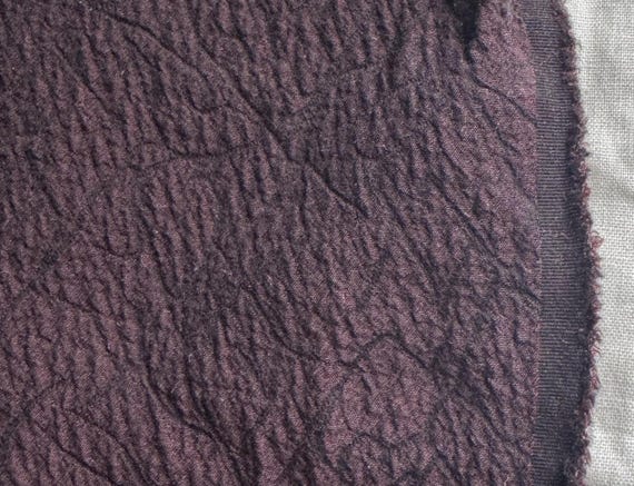 Textured wool linen fabric by the yard