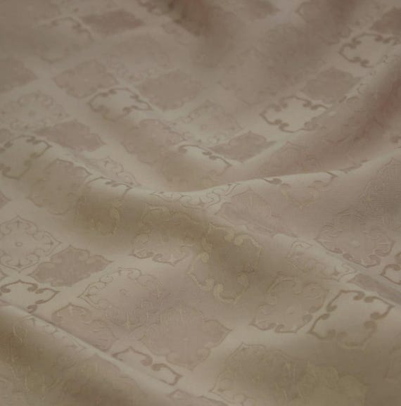 Jacquard cupra cupro fabric by the yard