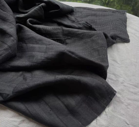 Jacquard Striped ramie fabric by the yard