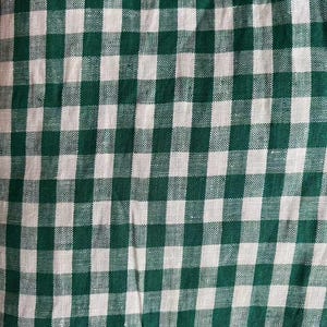 Yarn dyed plaid checks gingham checkered linen fabric by the yard