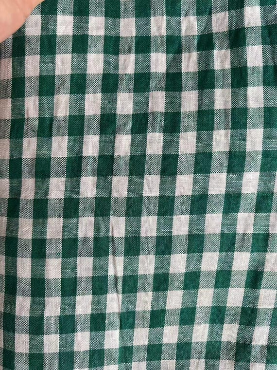 Yarn dyed plaid checks gingham checkered linen fabric by the yard