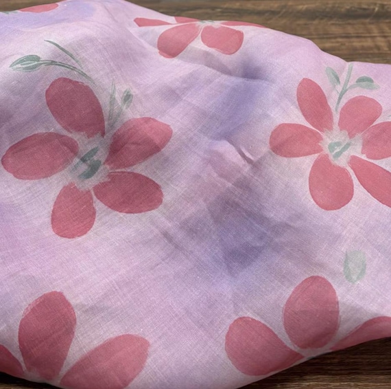 Print ramie fabric by the yard
