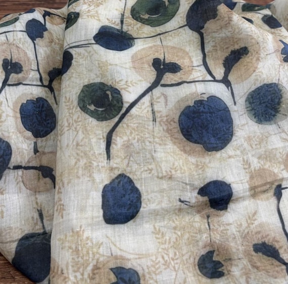 Print ramie fabric by the yard