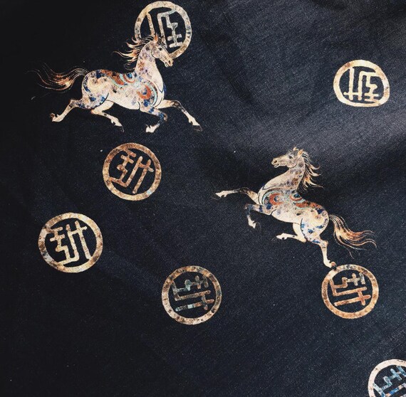Print linen fabric by the yard