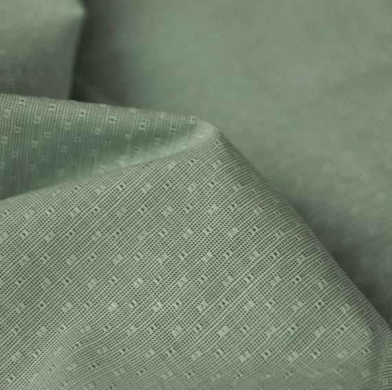 Jacquard linen fabric by the yard