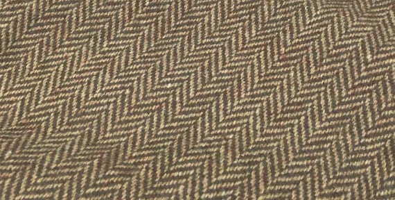 Herringbone Wool fabric by the yard Suiting Fabric