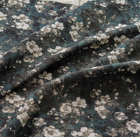 Jacquard brocade fabric by the yard