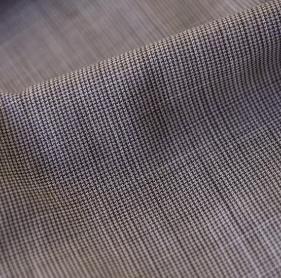 Houndstooth linen fabric by the yard
