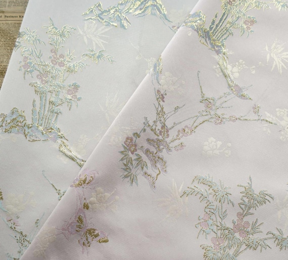 Multi Color Options Jacquard brocade fabric by the yard