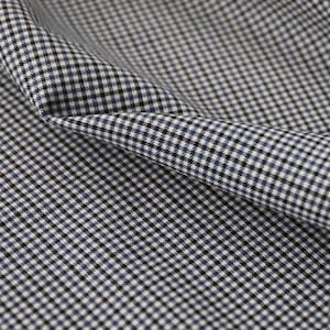 Plaid Worsted Wool fabric by the yard