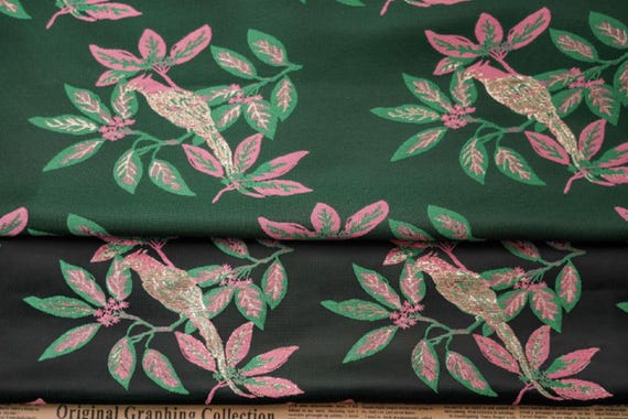 Jacquard brocade fabric by the yard