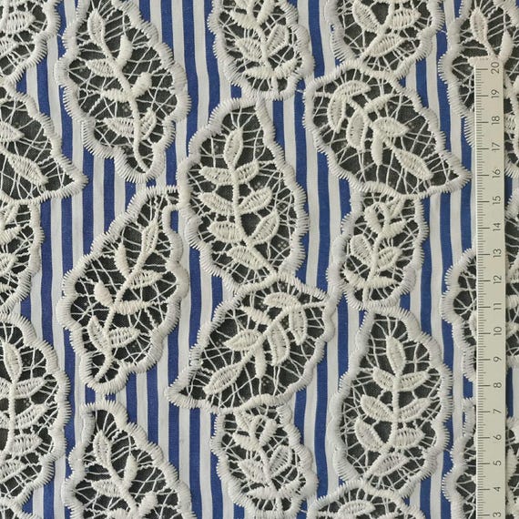 Embroidery fabric, Embroidery Flowers, Guipure lace fabric Sold by Meter