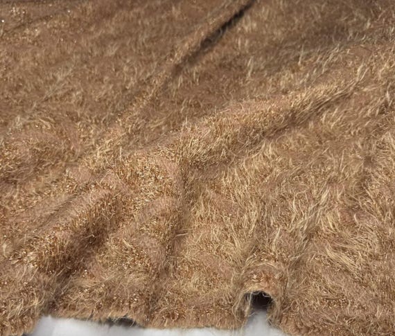 Tassel Knit Wool fabric by the yard