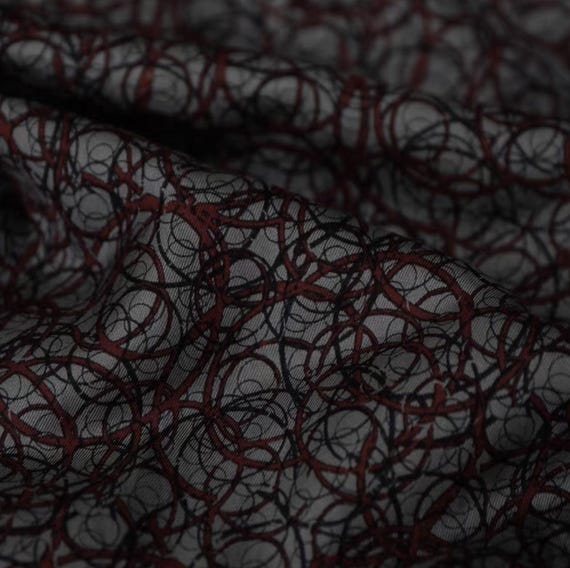 Print Silk cotton fabric by the yard