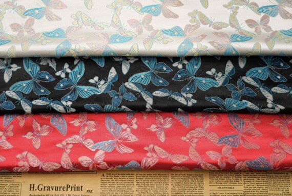Multi Color Options Jacquard brocade fabric by the yard