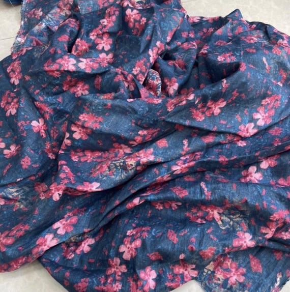 Print linen fabric by the yard