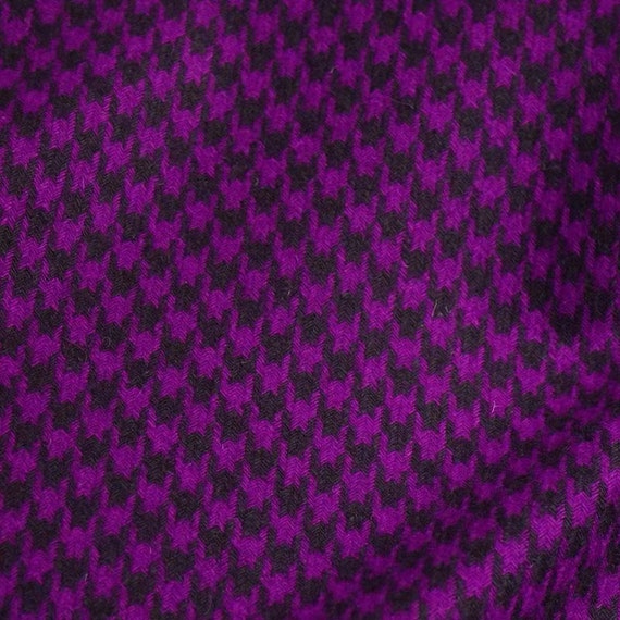Houndstooth Wool fabric, woolen fabric by the yard