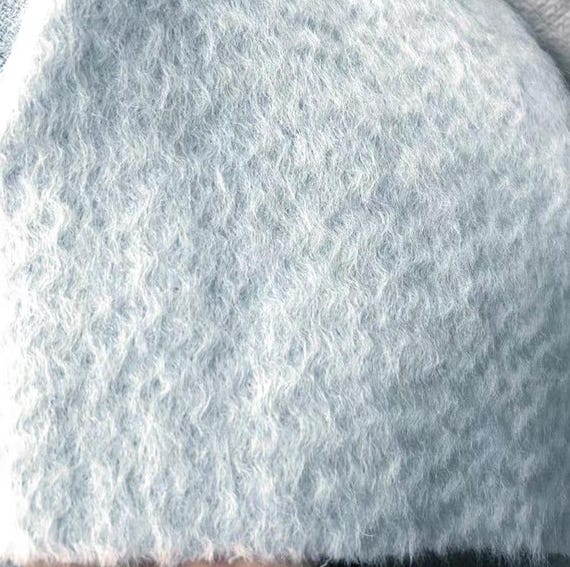 Textured wool fabric by the yard