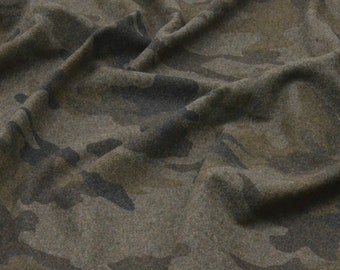 Camouflage Wool fabric, woolen fabric by the yard