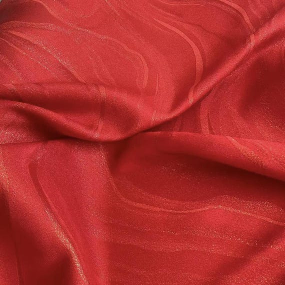 Multi Color Options Jacquard silk fabric by the yard