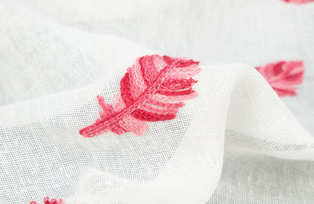 Embroidery Linen Fabric, Embroidered Linen Fabric by the Yard Etsy