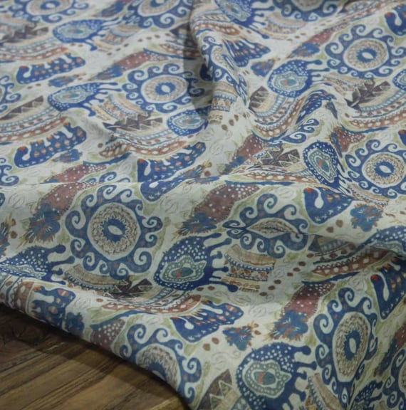 Print ramie fabric by the yard