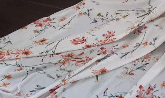 Knit silk jersey fabric by the yard