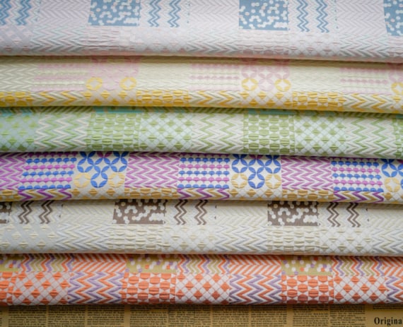 Jacquard brocade fabric by the yard